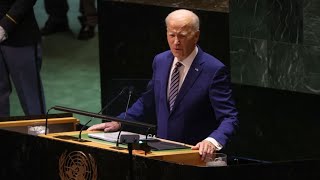President Joe Biden attends the 78th United Nations General Assembly