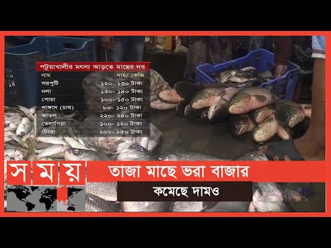 ভোর থেকেই ক্রেতা বিক্রেতার হাঁকডাকে মুখরিত মাছের আড়ৎ | Fishes of BD | Business News | Somoy TV
