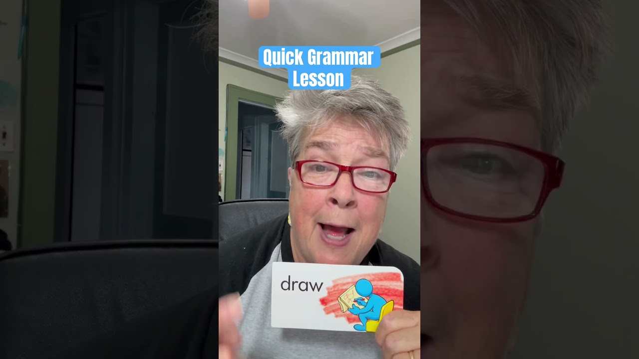 What's the Past Tense of DRAW? #english #learnenglish #grammar #speakenglish #englishmakesnosense