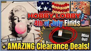 Hobby Lobby Shop With Me 🇺🇸 | Fourth of July Decor, Sales & Clearance Finds!