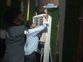 HVAC  technician work voltas 4tr tower ac rat cuting #airconditioner # #vrf system #repair