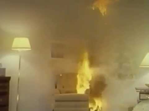 Zigarette löst Zimmerbrand mit Flashover aus