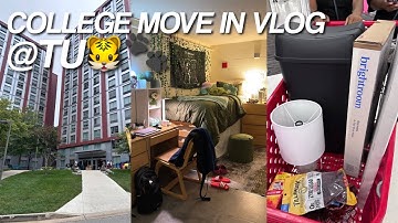 COLLEGE MOVE-IN VLOG + DORM TOUR! | Freshman Year 2025