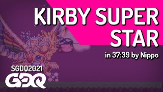 Kirby Super Star by Nippo in 37:39 - Summer Games Done Quick 2021 Online
