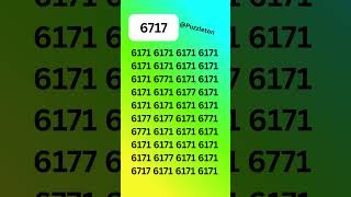 Only 1% Can Find 6717 Can You?