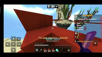 I killed a flying hacker in nethergames bedwars 😱🤯