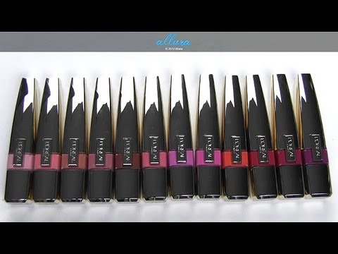 Video: L'Oreal Krāsa Riche Caresse Wet Shine Stain - bezgalīgs sarkans pārskats