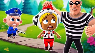 Baby is Missing | Baby Police Officer Chase Thief👮‍♂ | Funny Kids Songs | Nursery Rhymes & Kids Song