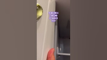 Removing a Samsung ice maker tray