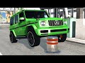 Cars vs Bollards #5 – BeamNG.Drive