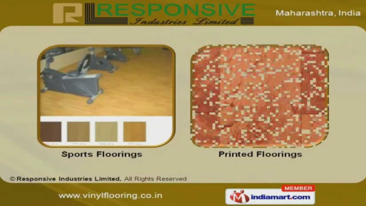 Vinyl Flooring by Responsive Industries Limited, Mumbai YouTube