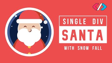 Single Div Animated Santa Claus | HTML தமிழில்