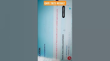 About GATE 2023 Result Timings & Date | Official Notification Check Score Marks PSU Job IIT #shorts