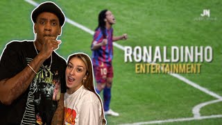 AMERICANS FIRST TIME EVER REACTION TO Ronaldinho - Football’s Greatest Entertainment REACTION | 😳😱