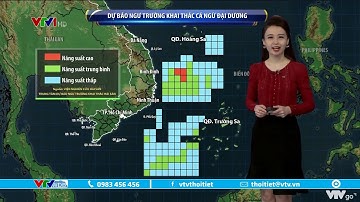 Bản tin thời tiết 9h10 - 16/09/2021: Ngư trường khai thác cá ngừ đại dương | VTVWDB