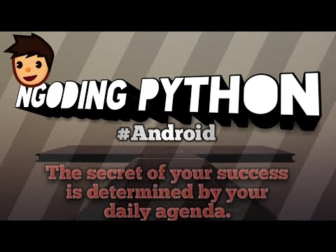 Tutorial cara ngoding python di android | Pelajar coding | interpreter python