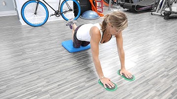 Push-ups using the Val Slides!