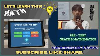 PRE-TEST | GRADE 9 MATH (TAGALOG/FILIPINO EXPLANATION)