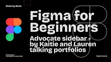 Figma Design for beginners  Advocate sidebar — Portfolio personalization