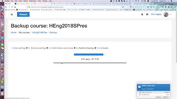 Backup and download a moodle course