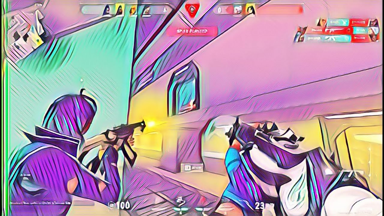 I Put Weird Filter On Valorant [3] - YouTube