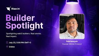 Builder Spotlight: Pebriansyah, From Crypto Educator to Building ORBIT Protocol on Stellar