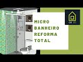 Reforma do Micro Banheiro Reforma total do banheiro de solteiro v2