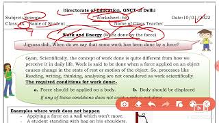 Science Worksheet 65 Class 9 (10/1/22)English Medium /Worksheet 65 Science Class 9/ Worksheet Sci 65