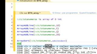 WinDev Array Adiciona Sort