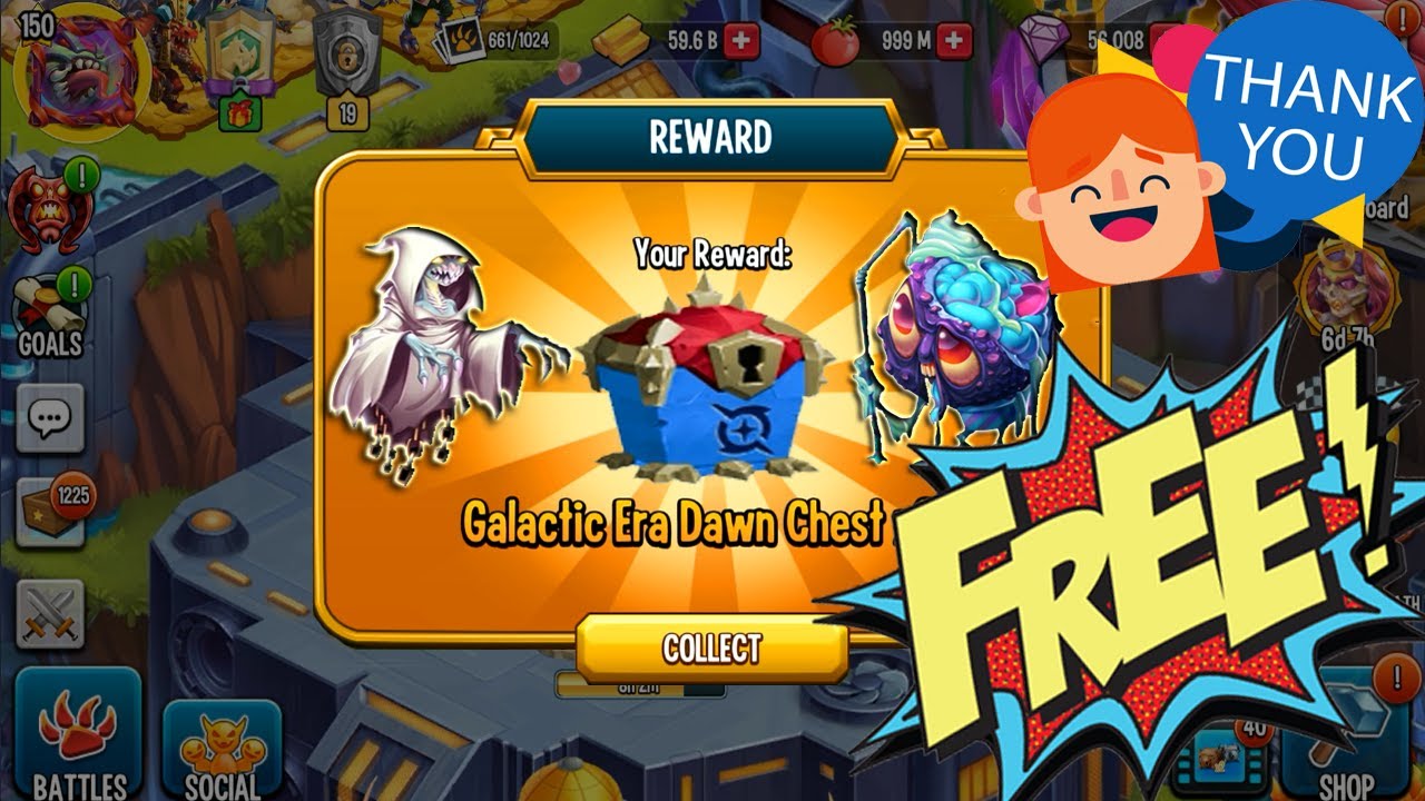 Monster Legends Reward Get Galactic Era Chest Free | Brigadier Holter Georgelato Parrobot Ravenbot