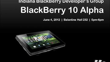 Why BlackBerry? and New BB10 Alpha Device