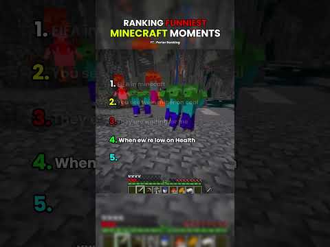 Ranking The Best Minecraft Moments ๐๐ #minecraft #funny #gaming