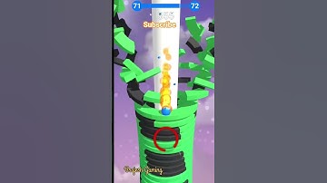 Challange level 🎚️ 71-72-73 stack ball 🏀// Stack Ball 🏀 gaming video #shortsfeed #stackball