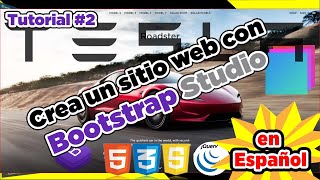 Crear un sitio web con Bootstrap Studio - Tesla - (Tutorial Español)