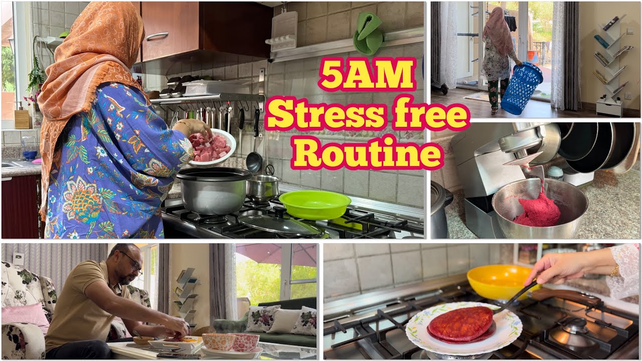 🌞5 AM Stress free Routine - Preparing Tiffin with Peace/ Beetroot Paneer Paratha/NRI Mom,Dubai vlog
