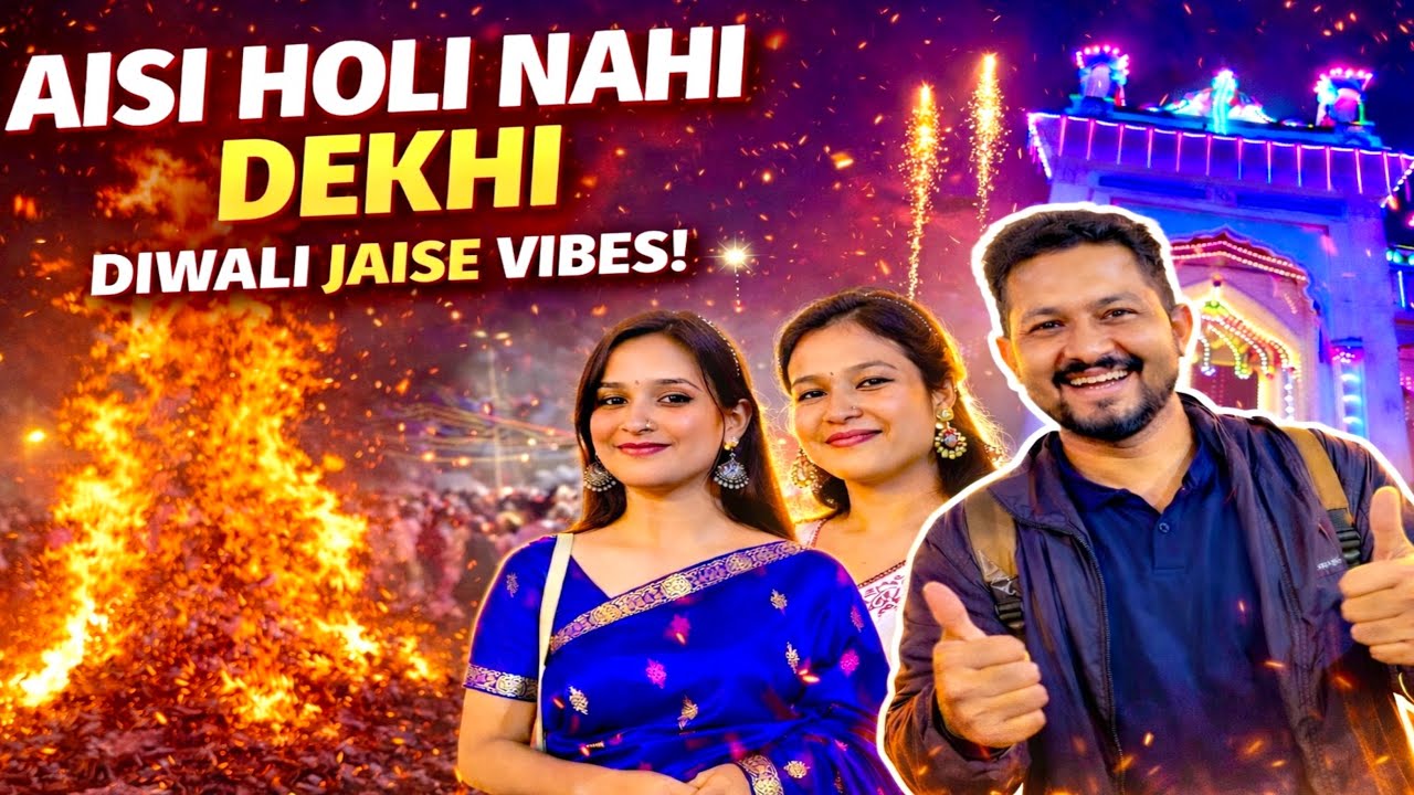 INDIA 🇮🇳 Ki Most Unique Holi – Diwali Jaisa Utsah! 🌈✨ 