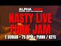🎹 E Dorian Funk Soul Backing Track for Piano / Keys – Nasty Live Groove | 79 BPM #alphajams