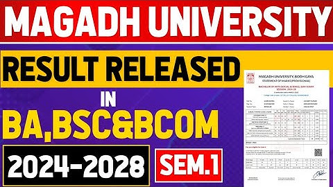 Magadh University Semester 1 Result kaise download kre 2024-28 | Ba,Bsc&Bcom Result kaise chek kre