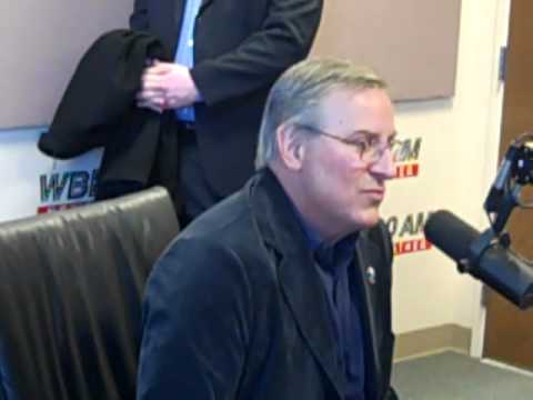 Terry Pegula & Ted Black in studio with Tom Bauerl...