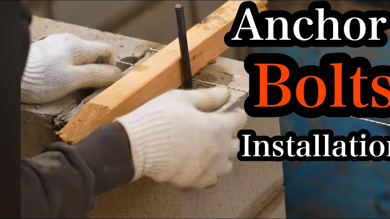 How To Install Anchors Bolts In Concrete / DIY - YouTube