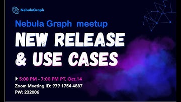 NebulaGraph (virtual) meetup: New Release & Use Cases