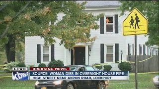 Woman found dead after Lockport house fire