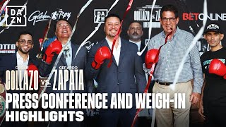 OSCAR COLLAZO VS. GERARDO ZAPATA | PRESSER AND WEIGH-IN HIGHLIGHTS