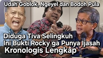 INI FAKTA CERITA ROCKY GERUNG TIDAK LULUS S1 UI,  BUKTI TIDAK MEMPUNYAI IJASAH S1