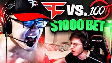 How I WON A 1000$ Bet Vs Zombs - 100T vs Faze VCT Reaction w/ Sinatraa Subroza Marved PROD