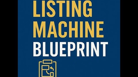 The Listing Machine Blueprint