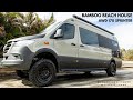 VAN WALKTHROUGH - BAMBOO BEACH HOUSE - AWD 170 Sprinter Off-road Beach House