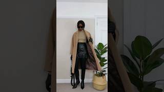 Neutral Minimal Winter outfit #fashionstyling #coldweatherfashion #lifestylevlog #winteroutfit #ootd