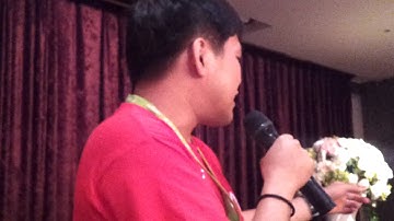 COSCUP 2012 慶功宴 場務組 bob 發感謝狀