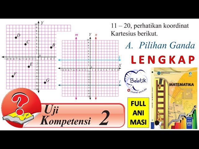 Uji Kompetensi 2 No 1 Sampai 20 Kelas 8 Smp Mts Koordinat Kartesius Bse Mtk Halaman 66 Pilihan Ganda Youtube